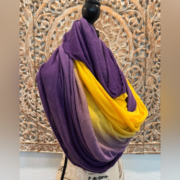 LSU Louisiana State University Lightweight Infinity Scarf- 35”x17.5” - Picture 3 of 8